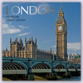 London 2024 - 16-Monatskalender: Original Gifted Stationery-Kalender [Mehrsprachig] [Kalender]