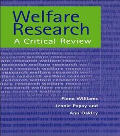 Welfare Research: A Critique of Theory and Method