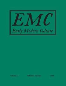 Early Modern Culture: : Vol. 11