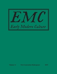 Early Modern Culture: : Vol. 14
