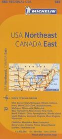 Michelin Usa: Northeast, Canada: East Map 583