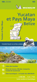 Michelin Zoom Yucatan and the Mayan Region Belize Road and Tourist Map 185: Straßen- und Tourismuskarte 1:700.000 Michelin Zoom Yucatan and the Mayan Region Belize Road and Tourist Map 185: Straßen- und Tourismuskarte 1:700.000