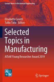 Selected Topics in Manufacturing: AITeM Young Researcher Award 2019