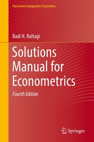 Solutions Manual for Econometrics Solutions Manual for Econometrics