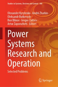 Power Systems Research and Operation: Selected Problems
