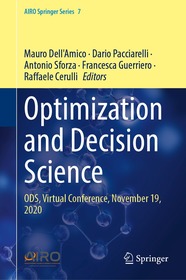 Optimization and Decision Science: ODS, Virtual Conference, November 19, 2020