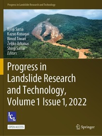 Progress in Landslide Research and Technology, Volume 1 Issue 1, 2022 Progress in Landslide Research and Technology, Volume 1 Issue 1, 2022
