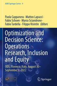 Optimization and Decision Science: Operations Research, Inclusion and Equity: ODS, Florence, Italy, August 30—September 2, 2022