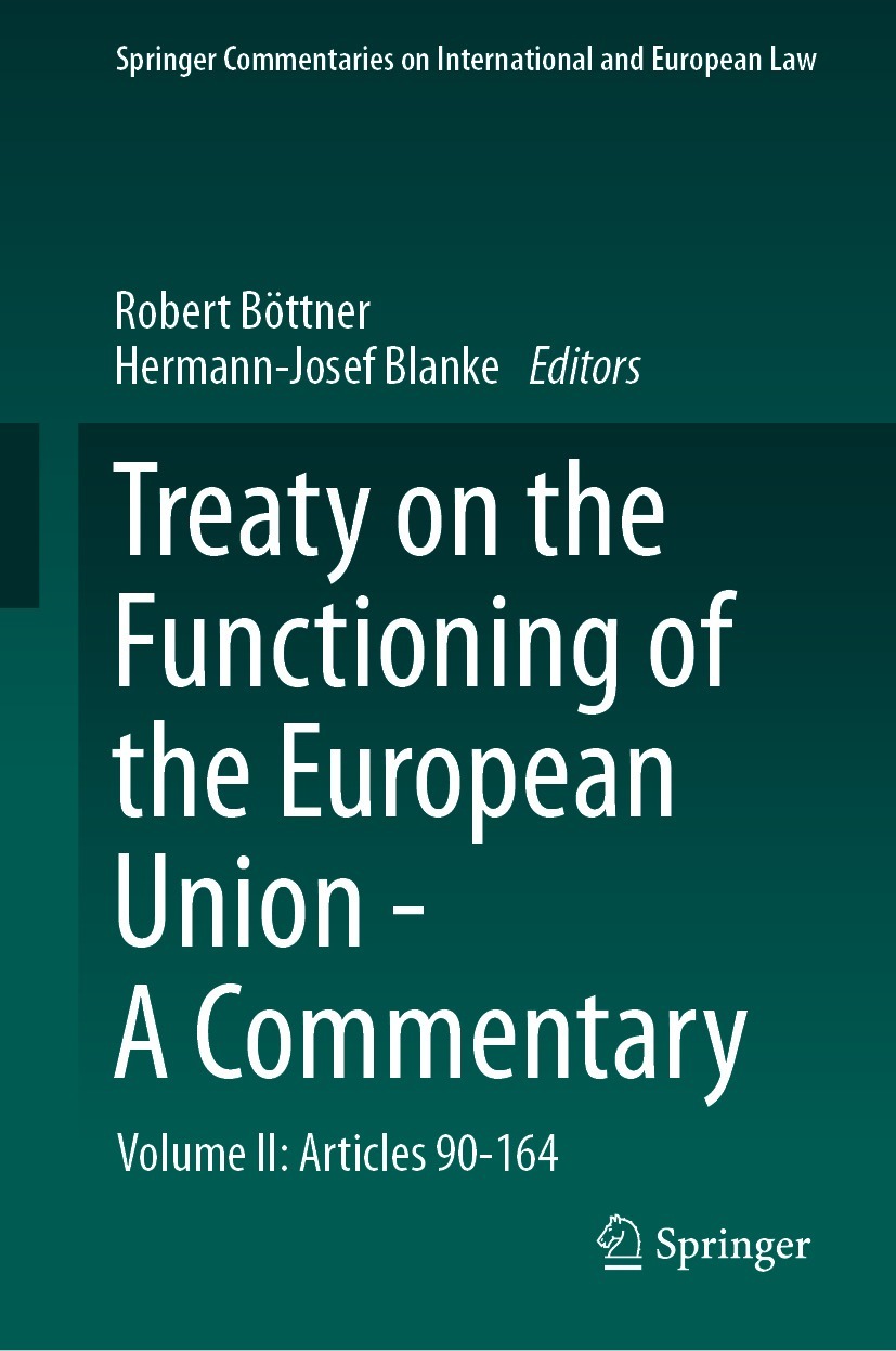 Treaty on the Functioning of the European Union - A Commentary: Volume II: Articles 90-164