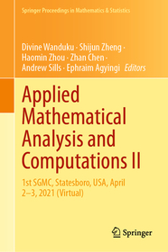 Applied Mathematical Analysis and Computations II: 1st SGMC, Statesboro, USA, April 2–3, 2021 (Virtual)
