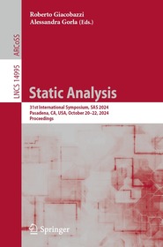 Static Analysis: 31st International Symposium, SAS 2024, Pasadena, CA, USA, October 20–22, 2024, Proceedings