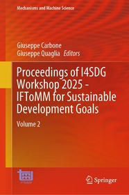 Proceedings of I4SDG Workshop 2025 - IFToMM for Sustainable Development Goals: Volume 2