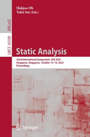 Static Analysis: 32nd International Symposium, SAS 2025, Singapore, Singapore, October 13–14, 2025, Proceedings