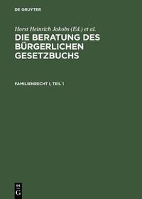 Familienrecht I: §§ 1297?1563