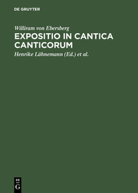 Expositio in Cantica Canticorum: und das 'Commentarium in Cantica Canticorum' Haimos von Auxerre