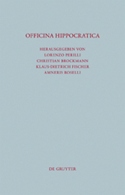 Officina Hippocratica: Beiträge zu Ehren von Anargyros Anastassiou und Dieter Irmer