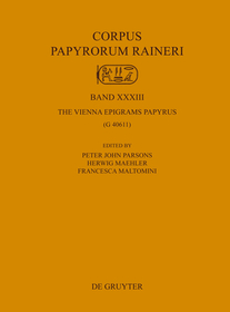 The Vienna Epigrams Papyrus: (G 40611)