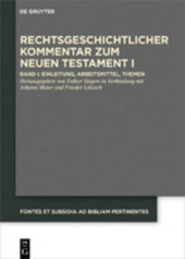 Einleitung. Arbeitsmittel und Voraussetzungen: Band I: Einleitung Arbeitsmittel und Voraussetzungen Einleitung. Arbeitsmittel und Voraussetzungen: Band I: Einleitung Arbeitsmittel und Voraussetzungen