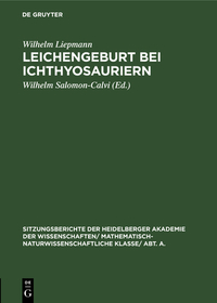 Leichengeburt bei Ichthyosauriern: Eine paläobiologische Studie