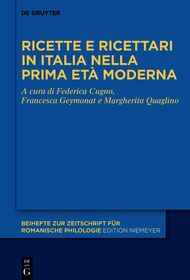 Ricette e ricettari in Italia nella prima età moderna