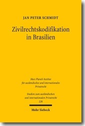 Zivilrechtskodifikation in Brasilien: Strukturfragen und Regelungsprobleme in historisch-vergleichender Perspektive. Diss. Univ. Regensburg WS 2008/2009