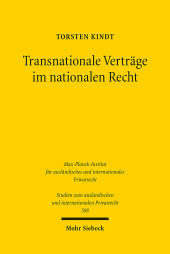 Transnationale Verträge im nationalen Recht: Theorie und Dogmatik transnationaler Ordnungsstrukturen am Beispiel von Musterverträgen im Finanzbereich