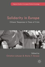 Solidarity in Europe: Citizens' Responses in Times of Crisis