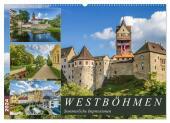 WESTBÖHMEN Sommerliche Impressionen (Wandkalender 2024 DIN A2 quer), CALVENDO Monatskalender: Malerische Orte und historische Bauwerke
