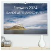 Fernweh 2024 - Islands weite Landschaften (hochwertiger Premium Wandkalender 2024 DIN A2 quer), Kunstdruck in Hochglanz: Faszinierende Landschaften Islands vereint in diesem Kalender