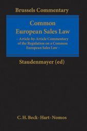 Common European Sales Law: Article-by-Article Commentary of the Regulation on a Common Sales Law in the European Union