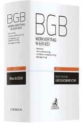 BGB Werkvertrag §§ 631-651: 631-651 BGB