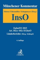 Münchener Kommentar zur Insolvenzordnung  Bd. 4: Art. 102a-102c EGInsO, Länderberichte (Hrsg. Schlegel)
