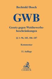 Gesetz gegen Wettbewerbsbeschränkungen: (§§ 1-96, 185, 186-187)