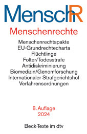 Menschenrechte - Ihr Internationaler Schutz MenschR: Menschenrechtspakte der Vereinten Nationen, Europäische Menschenrechtskonvention, Europäische Sozialcharta, EU-Grundrechtecharta, Amerikanische Menschenrechtskonvention, Afrikanische Menschenrechtskonvention, Arabische Charta der Menschenrechte,