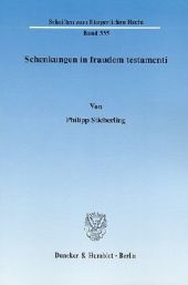 Schenkungen in fraudem testamenti.: Zur analogen Anwendbarkeit der 2287, 2288 BGB beim gemeinschaftlichen Testament. Zugleich ein Beitrag zur Entstehungsgeschichte der Bindungswirkung des gemeinschaftlichen Testaments im Bürgerlichen Gesetzbuch.