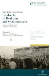 Südkorea.: Teilband 10: Strafrecht in Reaktion auf Systemunrecht. Vergleichende Einblicke in Transitionsprozesse. Hrsg. von Albin Eser - Ulrich Sieber - Jörg Arnold.