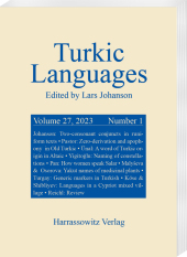 Turkic Languages 27 (2023) 1: DE