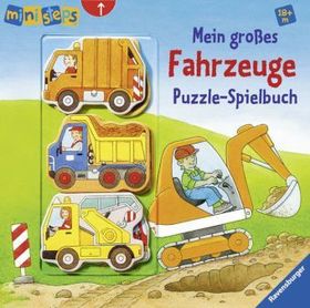 ministeps: Mein großes Fahrzeuge Puzzle-Spielbuch: Ab 18 Monaten
