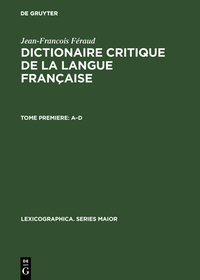 Dictionaire critique de la langue française: (1787)