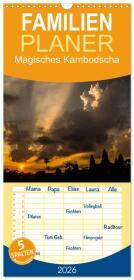 Familienplaner 2026 - Magisches Kambodscha mit 5 Spalten (Wandkalender, 21 x 45 cm) CALVENDO: Auswahl verzaubernder Bilder Kambodschas. DE