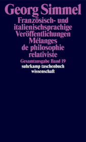 Französisch- und italienischsprachige Veröffentlichungen. Melanges de philosophie relativiste: Hrsg. v. Christian Papilloud, Angela Rammstedt u. Patrick Watier