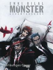 Monster Gesamtausgabe: Alle 4 Bände der postapokalyptischen Sci-Fi-Comicserie über einen Mann mit besonderen Fähigkeiten auf der Suche nach sich selbst. Tetralogie
