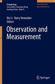 Observation and Measurement of Ecohydrological Processes Observation and Measurement of Ecohydrological Processes
