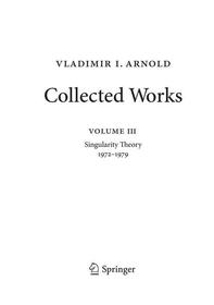 Vladimir Arnold ? Collected Works: Singularity Theory 1972?1979