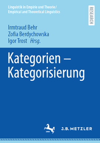 Kategorien – Kategorisierung Kategorien – Kategorisierung