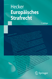 Europäisches Strafrecht Europäisches Strafrecht