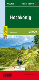 Hochkönig, Wanderkarte 1:25.000, freytag & berndt, WK 2103 Hochkönig, Wanderkarte 1:25.000, freytag & berndt, WK 2103