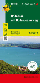 Bodensee mit Bodensee-Radweg, Erlebnisführer 1:130.000, freytag & berndt, EF 0021: Freizeitkarte mit touristischen Infos auf Rückseite, wetterfest und reißfest.