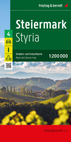 Steiermark, Straßen- und Freizeitkarte 1:200.000, freytag & berndt