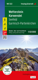 Wetterstein - Karwendel, Wander-, Rad- und Freizeitkarte 1:50.000, freytag & berndt, WK 322: Seefeld - Garmisch-Partenkirchen, mit APP, wasserfest und reißfest